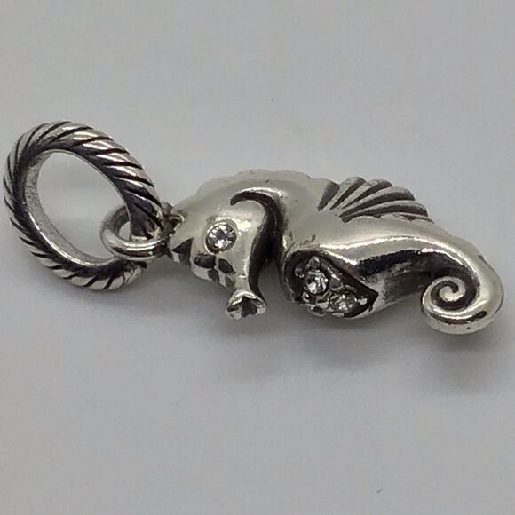 Brighton Sea Horse Charm with Crystal Accents - Picture 3 of 6